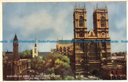 R113818 Westminster Abbey. St. Margarets Church And Big Ben. London. 1957 - Autres & Non Classés