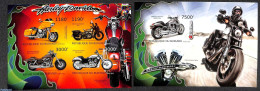 Burundi 2012 Motorcycles  2 S/s, Imperforated, Mint NH, Motorcycles - Motorbikes