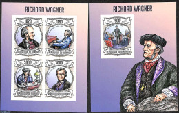 Burundi 2013 Richard Wagner 2 S/s, Imperforated, Mint NH, Music - Music