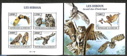Burundi 2013 Owls  2 S/s, Imperforated, Mint NH, Nature - Birds - Birds Of Prey - Owls - Other & Unclassified