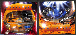 Burundi 2012 Mars Exploration  2 S/s, Imperforated, Mint NH, Space Exploration - Otros & Sin Clasificación