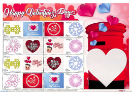 Malaysia 2018 Valentine's Day 8v M/s, Mint NH, Various - St. Valentine's Day - Sonstige & Ohne Zuordnung