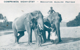 Colombo Animée Eléphants Publicité Comprimés Vichy-Etat - Sri Lanka (Ceilán)