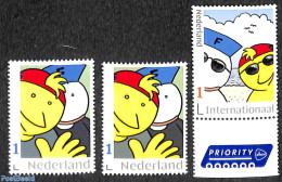 Netherlands 2018 Fokke En Sukke 3v (1v S-a, 2v Normal Gum), Mint NH, Art - Comics (except Disney) - Unused Stamps