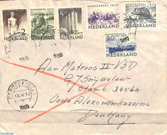 Netherlands 1950 Letter From Eerbeek To Den Haag With Summer Welfare Set, Postal History - Cartas & Documentos