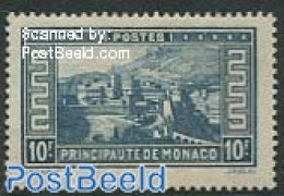 Monaco 1933 10Fr, Stamp Out Of Set, Unused (hinged), Art - Castles & Fortifications - Ongebruikt