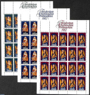 Liechtenstein 1982 Christmas, 3 M/ss, Mint NH, Religion - Christmas - Unused Stamps
