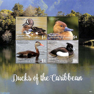 Saint Vincent & The Grenadines 2018 Bequia, Ducks Of The Caribbean 4v M/s, Mint NH, Nature - Birds - Ducks - St.-Vincent En De Grenadines