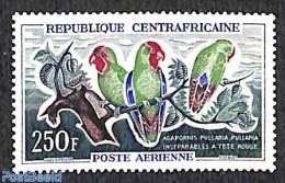 Central Africa 1962 250Fr, Stamp Out Of Set, Mint NH, Nature - Birds - Parrots - Centraal-Afrikaanse Republiek