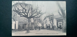 84 , Entraigues , Le Place Du Pont Du Béal Et Ses Habitants En 1904......... - Otros & Sin Clasificación