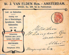 Netherlands 1906 Jugendstil Advertising Cover , Postal History - Cartas & Documentos