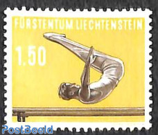 Liechtenstein 1957 1.50Fr, Stamp Out Of Set, Unused (hinged), Sport - Athletics - Ongebruikt