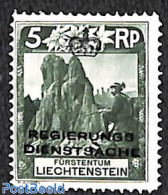 Liechtenstein 1932 5Rp, On Service, Perf. 11.5, Stamp Out Of Set, Unused (hinged) - Otros & Sin Clasificación