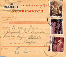 Croatia 1942 Parcel Card, Postal History - Kroatië