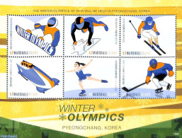 Marshall Islands 2018 Olympic Games Pyeongchang  6v M/s, Mint NH, Sport - (Bob) Sleigh Sports - Ice Hockey - Olympic G.. - Winter (Other)