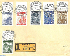 Austria 1933 Philatelic Cover With Catholic Day Set, Postal History, Religion - Religion - Storia Postale