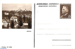 Yugoslavia 1953 Illustrated Postcard 10D. Kranj, Unused Postal Stationary - Cartas & Documentos