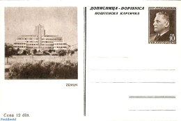 Yugoslavia 1953 Illustrated Postcard 10D, Zemun, Unused Postal Stationary - Covers & Documents