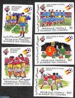 Comoros 1982 Worldcup Football 5v, Imperforated, Mint NH, Sport - Football - Komoren (1975-...)