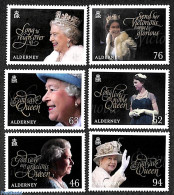 Alderney 2018 Queen Elizabeth II 90th Anniversary 6v, Mint NH, History - Kings & Queens (Royalty) - Familles Royales