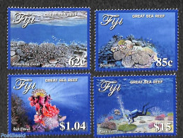 Fiji 2017 Great Sea Reef 4v, Mint NH, Nature - Sport - Shells & Crustaceans - Diving - Vita Acquatica