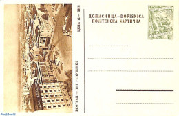 Yugoslavia 1955 Illustrated Postcard 10Din, Beograd, Unused Postal Stationary - Brieven En Documenten