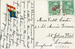 1913 Austria Lloyd SS Palacky Postcard To England - Brieven En Documenten