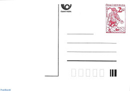 Czech Republic 1993 Postcard 2kc, Unused Postal Stationary - Cartas & Documentos