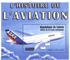 Guinea, Republic 2002 Airbus A-3XX S/s, Mint NH, Transport - Aircraft & Aviation - Airplanes