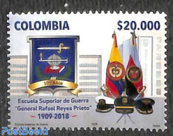 Colombia 2018 Military School General Prieto 1v, Mint NH, Science - Education - Colombia