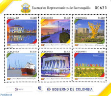 Colombia 2018 Barranquilla 6v M/s, Mint NH, Transport - Ships And Boats - Ships