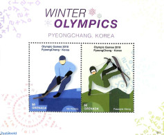 Grenada 2018 Olympic Winter Games 2v M/s, Mint NH, Sport - Ice Hockey - Olympic Winter Games - Skiing - Hockey (sur Glace)