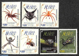 Ecuador 2018 Spiders 7v, Mint NH, Nature - Animals (others & Mixed) - Equateur