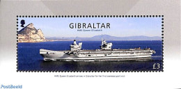 Gibraltar 2018 HMS Queen Eilzabeth S/s, Mint NH, Transport - Ships And Boats - Schiffe