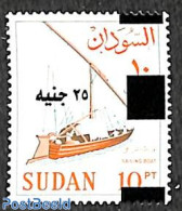 Sudan 2018 Overprint, Boat 1v, Mint NH, Transport - Ships And Boats - Barcos