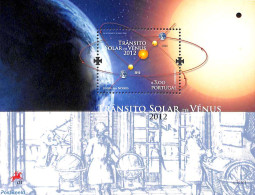 Portugal 2012 Venus Transit S/s, Mint NH, Transport - Space Exploration - Nuevos