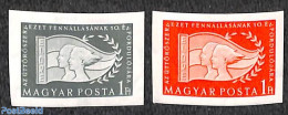 Hungary 1956 Young Pioneers 2v, Imperforated, Mint NH, Sport - Scouting - Unused Stamps