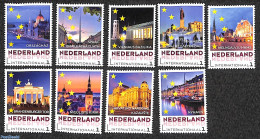 Netherlands - Personal Stamps TNT/PNL 2016 European Cities 9v, Mint NH, History - Europa Hang-on Issues - European Ideas