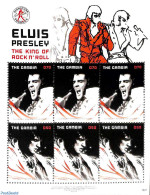 Gambia 2018 Elvis Presley 3x2v M/s, Mint NH, Performance Art - Elvis Presley - Music - Popular Music - Elvis Presley