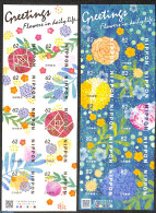 Japan 2018 Flowers 2 M/s S-a, Mint NH, Nature - Flowers & Plants - Nuovi