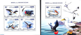 Maldives 2014 Birds Of The Indian Ocean 2 S/s, Mint NH, Birds - Maldivas (1965-...)