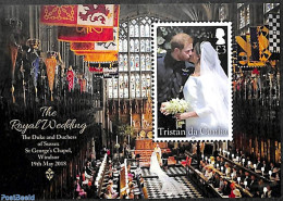 Tristan Da Cunha 2018 Prince Harry And Meghan Markle Wedding S/s, Mint NH, History - Kings & Queens (Royalty) - Royalties, Royals