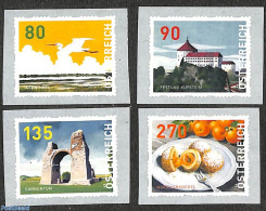 Austria 2018 Definitives 4v S-a, Mint NH, Health - Nature - Food & Drink - Birds - Art - Castles & Fortifications - Unused Stamps