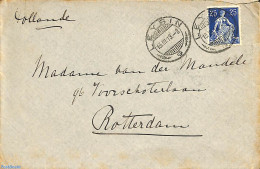 Switzerland 1913 Letter From Leysin To Rotterdam, Postal History - Cartas & Documentos