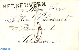 Netherlands 1824 Folding Letter From HEERENVEEN To Schiedam, Postal History - ...-1852 Precursori