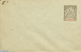 Martinique 1892 Envelope 15c 116x76mm, Unused Postal Stationary - Autres & Non Classés