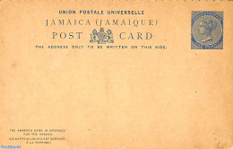 Jamaica 1891 Reply Paid Postcard 1/1d, Unused Postal Stationary - Jamaique (1962-...)