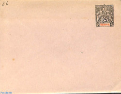 French Indochina 1892 Envelope 25c 122x95mm, Unused Postal Stationary - Autres & Non Classés