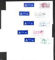 Belgium 1998 Tourism Set Of 5 Envelopes, Unused Postal Stationary - Cartas & Documentos