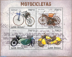 Guinea Bissau 2012 Motorcycles 4v M/s, Mint NH, Transport - Motorcycles - Motorräder
